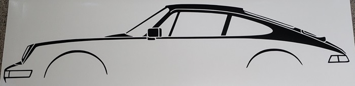 Porsche Wall Decor Indoor Vinyl