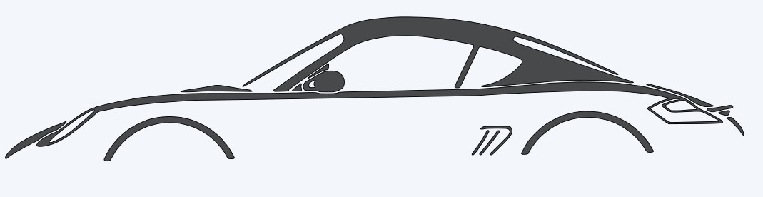 Porsche Wall Decor Indoor Vinyl
