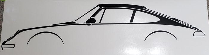 Porsche Wall Decor Indoor Vinyl