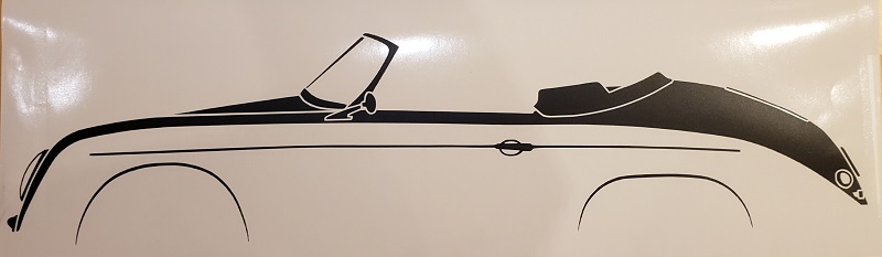 Porsche Wall Decor Indoor Vinyl