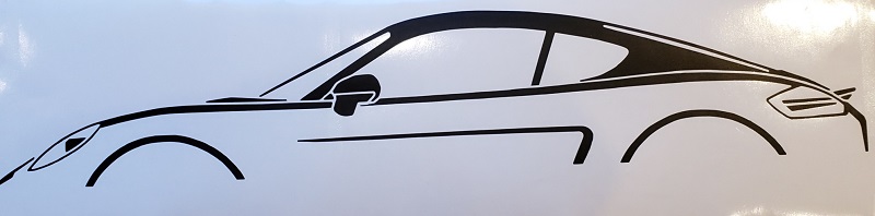 Porsche Wall Decor Indoor Vinyl