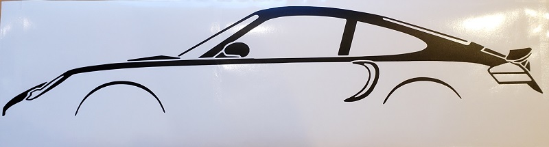 Porsche Wall Decor Indoor Vinyl
