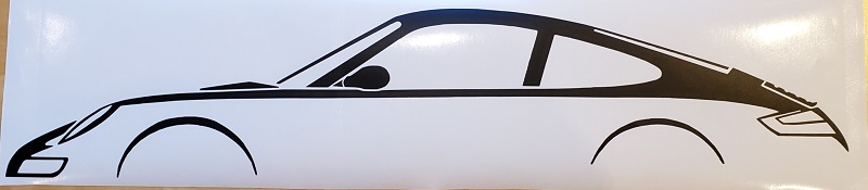 Porsche Wall Decor Indoor Vinyl